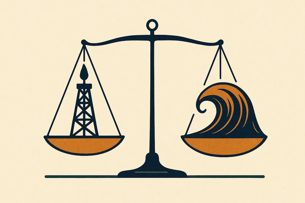Editorial illustration for Climate Change Litigation and Contracts: What the Supreme Court Case Means for Oil and Gas Agreements