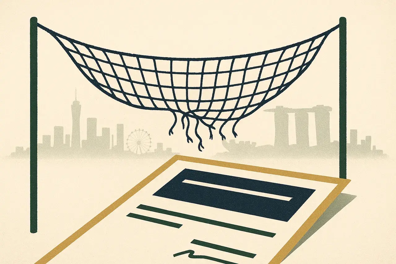 Editorial illustration for Contracting Without a Safety Net: What Distressed Deals Demand From Your Legal Stack