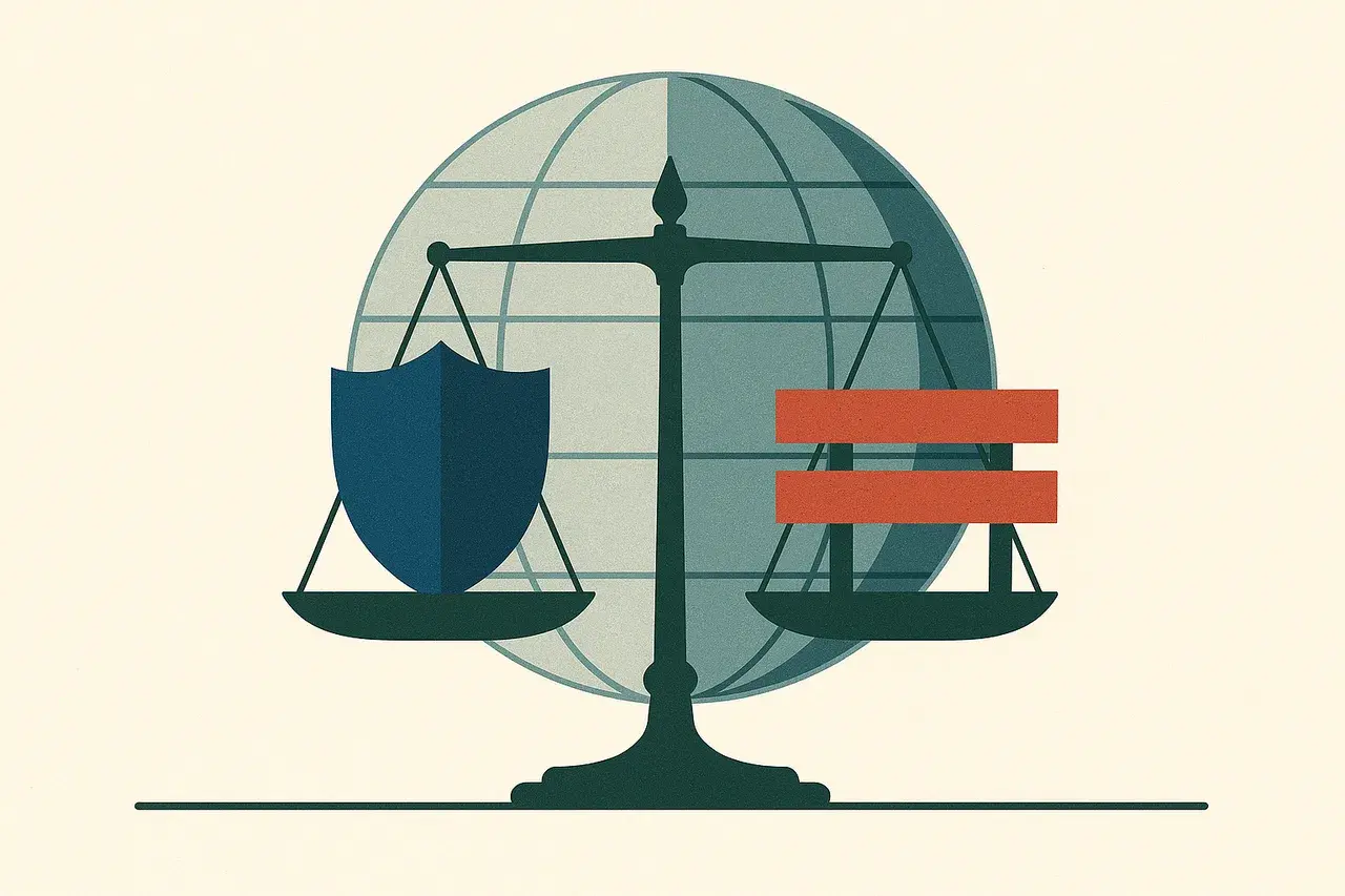 Editorial illustration for ESG Contract Compliance in the Crossfire: What the US Regulatory War Means for Global GCs