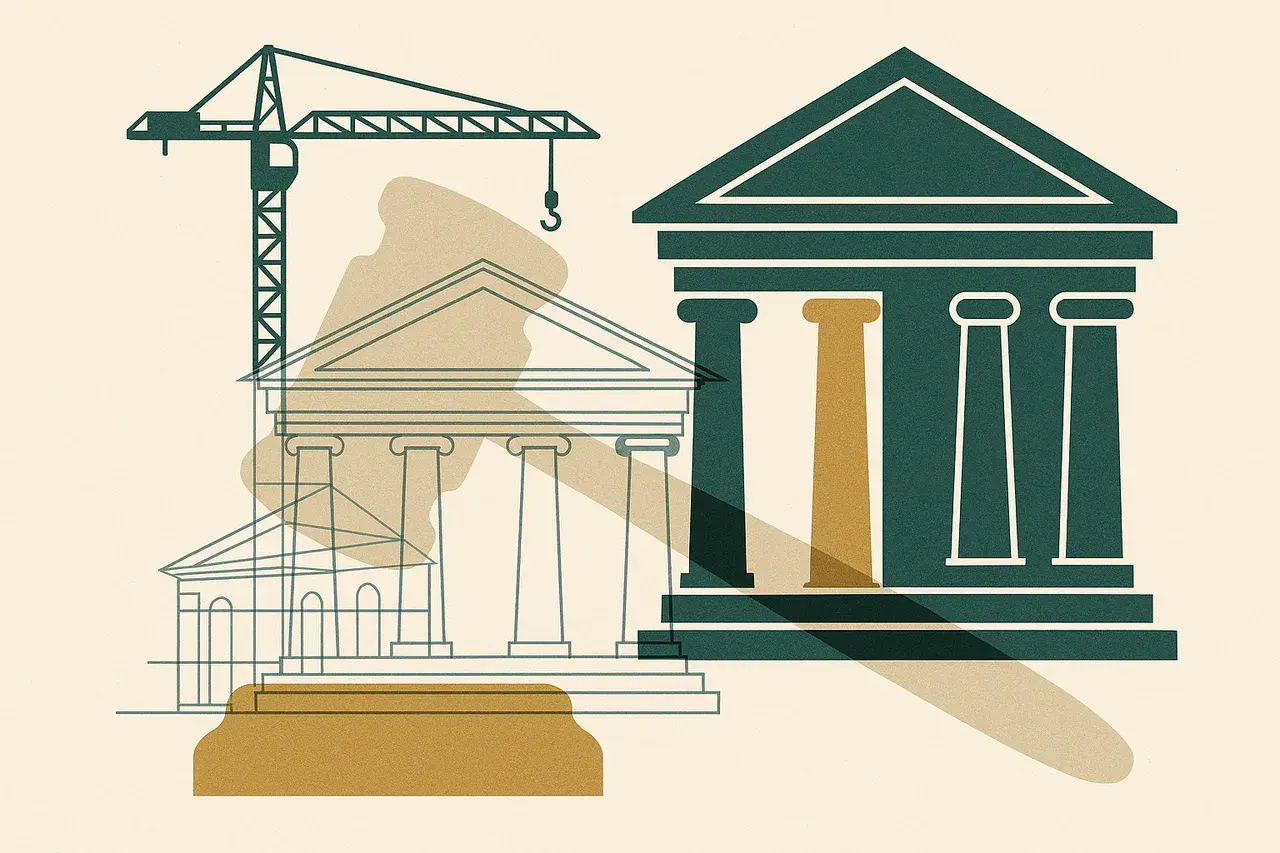 Editorial illustration for Injunctions Against Government Construction Projects: What the White House Ballroom Case Tells Contractors and Counsel