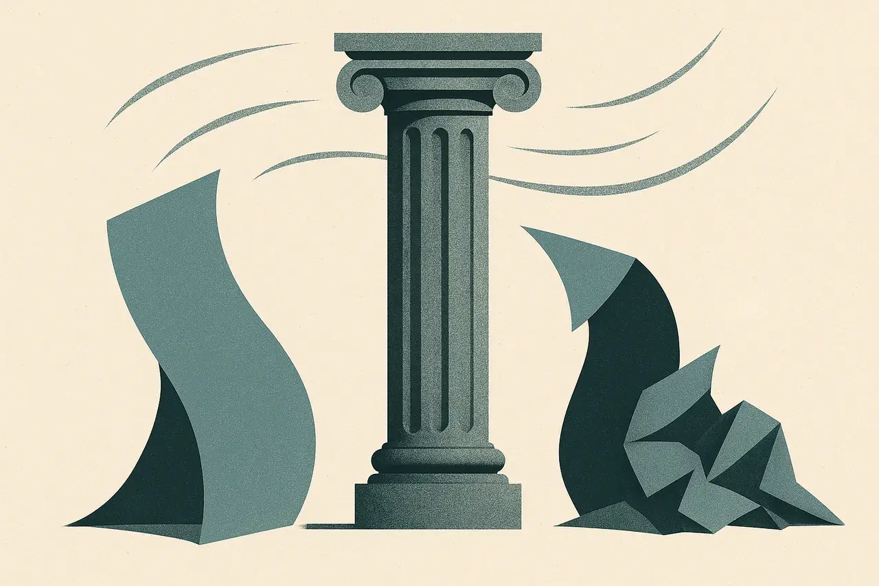 Editorial illustration for When Institutional Courage Matters More Than Political Cover