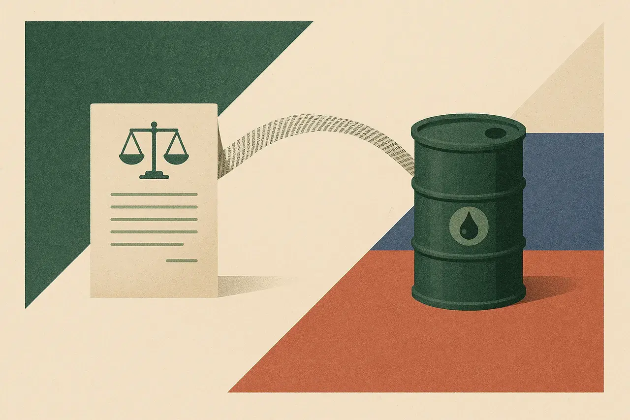 Editorial illustration for Russian Diesel Sanctions Relief: What the Trump-Putin Deal Means for Energy Contracts and Compliance Teams