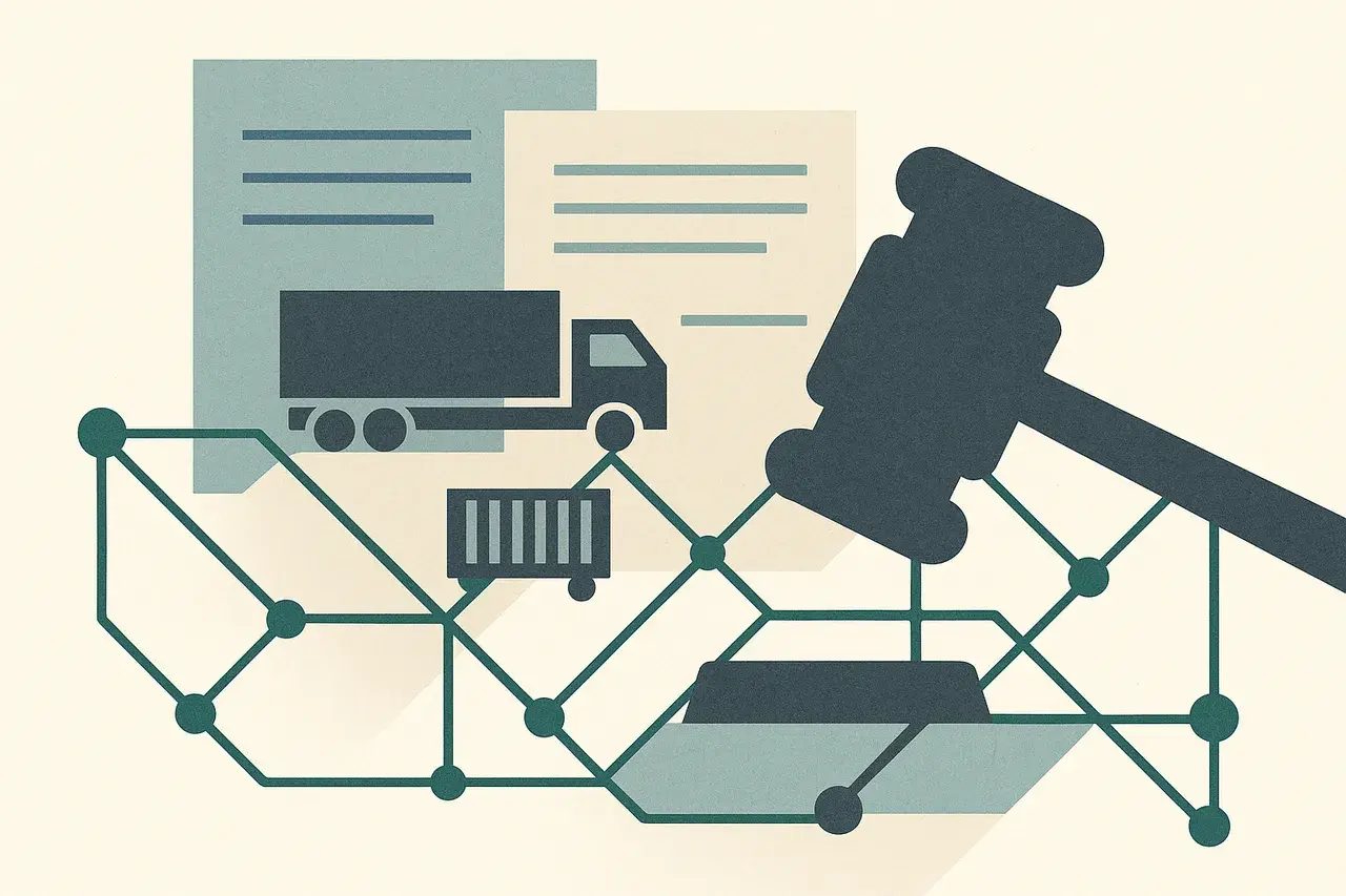 Editorial illustration for Supreme Court Trucking Ruling: What the FAAAA Preemption Decision Means for Your Logistics Contracts