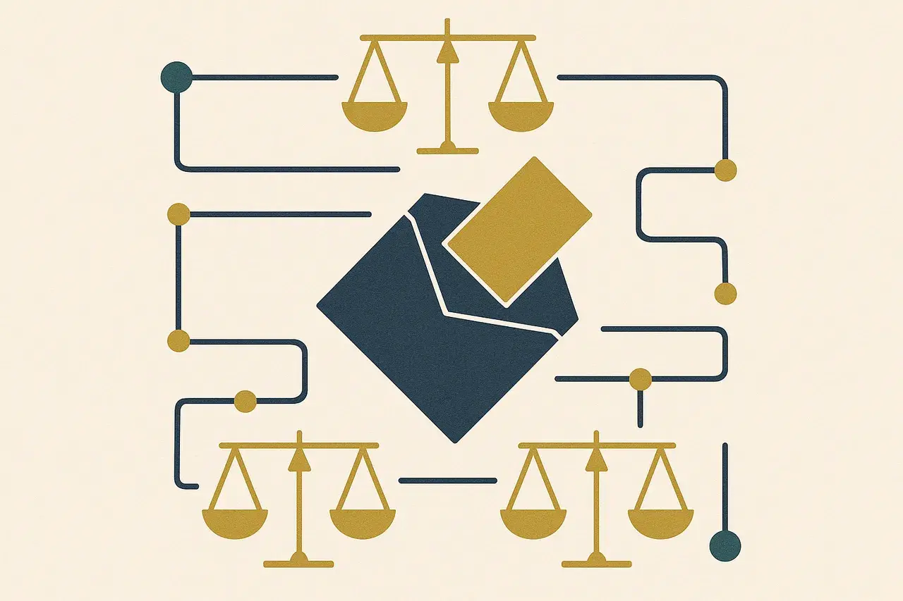 Editorial illustration for Vote-by-Mail Limits and Federal Election Law: What the Supreme Court Ruling Means for Compliance