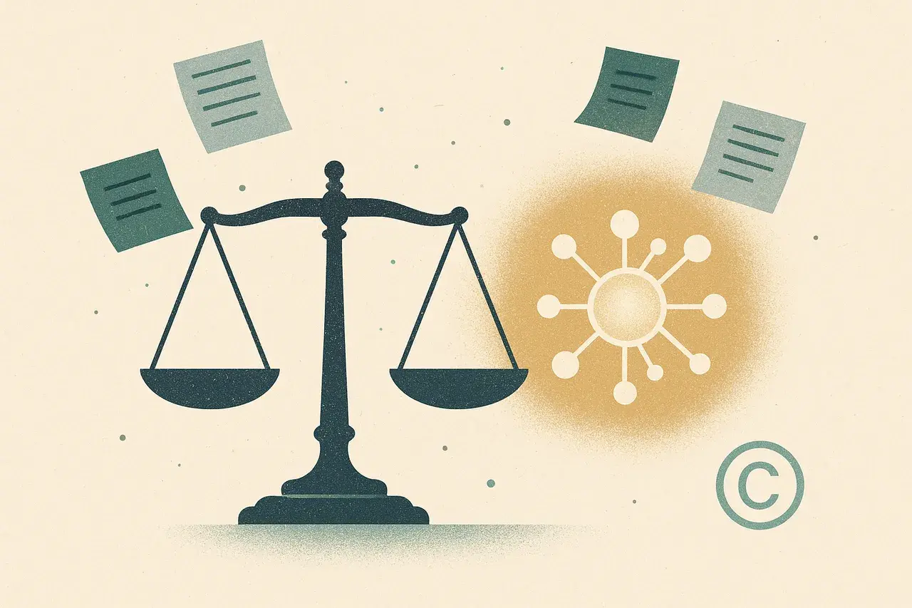 Editorial illustration for Thomson Reuters AI Fair Use Ruling: What the Unsealed Opinion Means for AI Training Data and Copyright