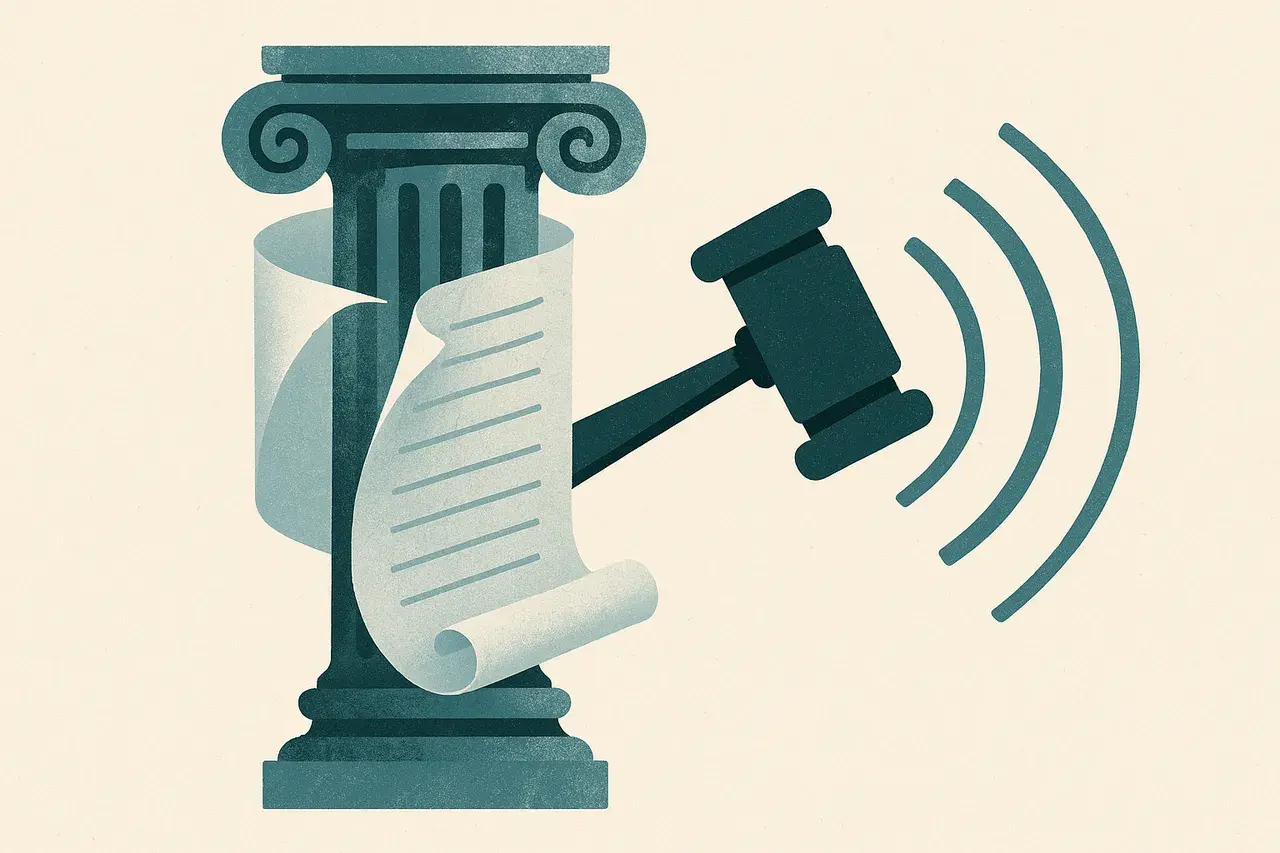Editorial illustration for US Government Advertising Under Court Order: What GCs Need to Know About Executive Spending Limits