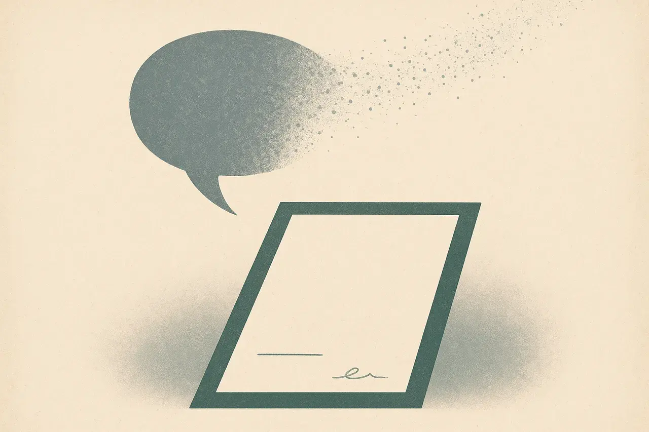 Editorial illustration for When Verbal Promises Replace Written Contracts: A Warning for In-House Teams
