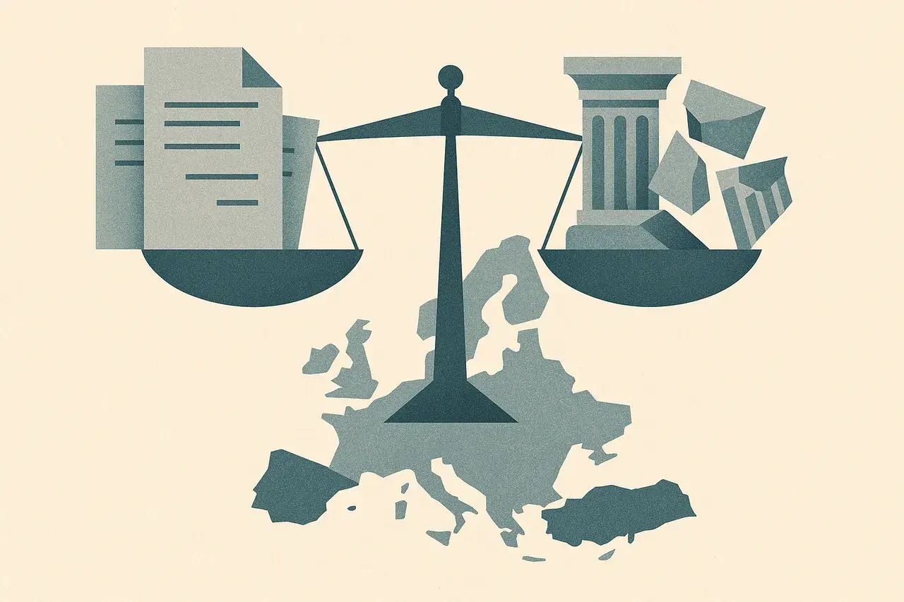 Editorial illustration for When Neutrality Is Not Neutral: Lessons for Legal Risk Assessment in Polarised Environments